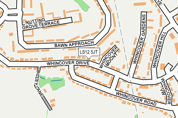 LS12 5JT map - OS OpenMap – Local (Ordnance Survey)