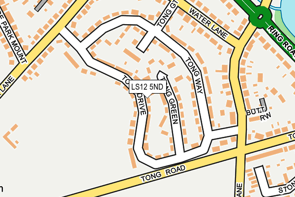 LS12 5ND map - OS OpenMap – Local (Ordnance Survey)