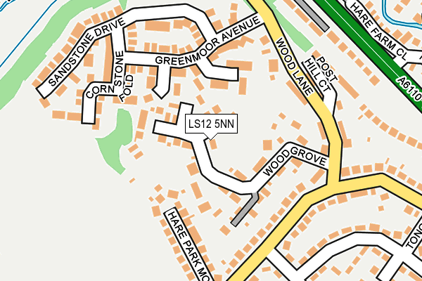 LS12 5NN map - OS OpenMap – Local (Ordnance Survey)