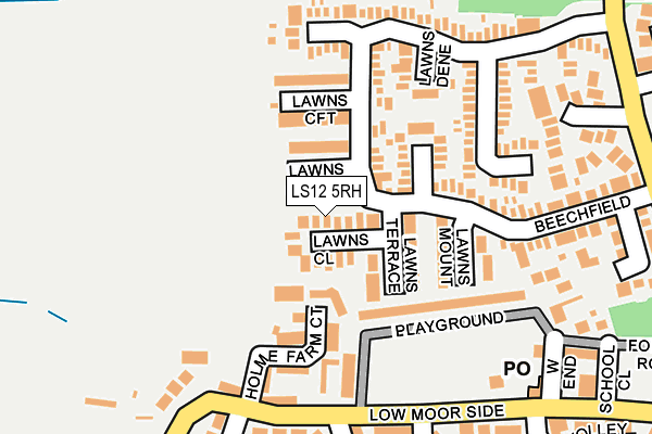 LS12 5RH map - OS OpenMap – Local (Ordnance Survey)