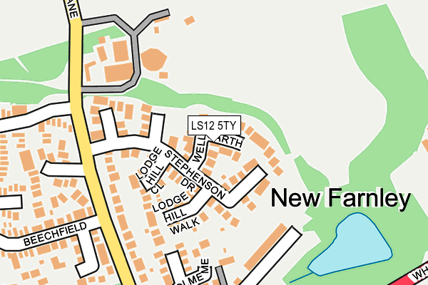 LS12 5TY map - OS OpenMap – Local (Ordnance Survey)