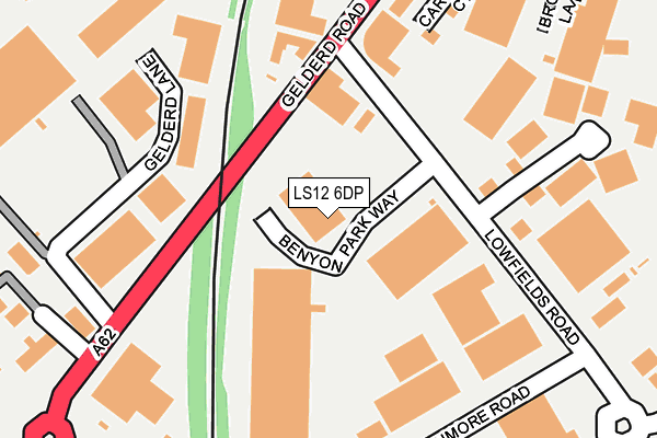 LS12 6DP map - OS OpenMap – Local (Ordnance Survey)