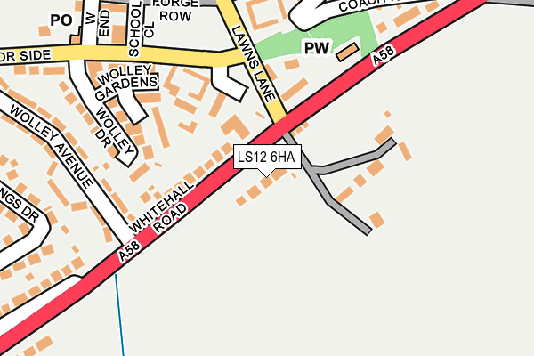 LS12 6HA map - OS OpenMap – Local (Ordnance Survey)