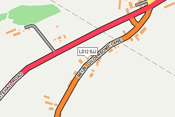 LS12 6JJ map - OS OpenMap – Local (Ordnance Survey)