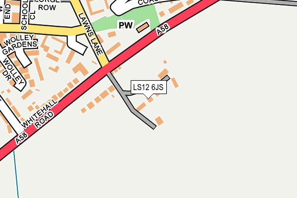 LS12 6JS map - OS OpenMap – Local (Ordnance Survey)
