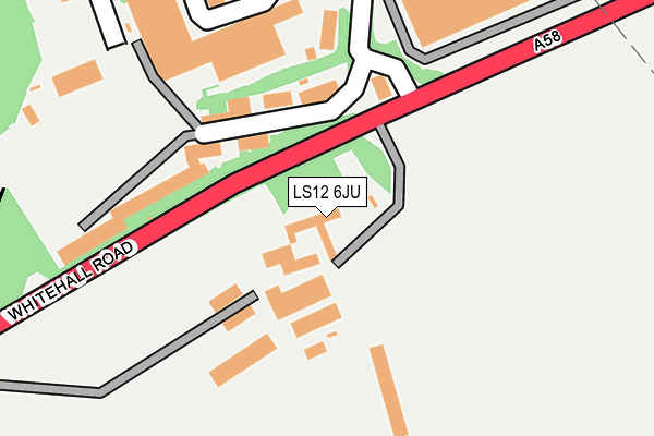 LS12 6JU map - OS OpenMap – Local (Ordnance Survey)