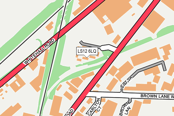 LS12 6LQ map - OS OpenMap – Local (Ordnance Survey)