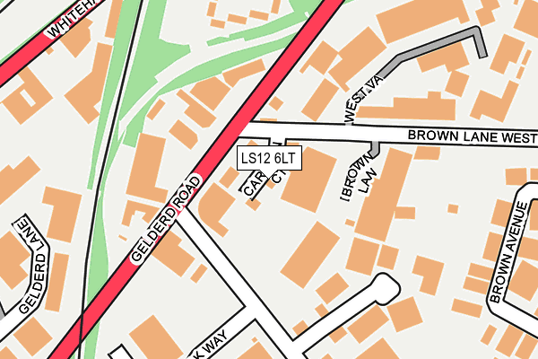 LS12 6LT map - OS OpenMap – Local (Ordnance Survey)