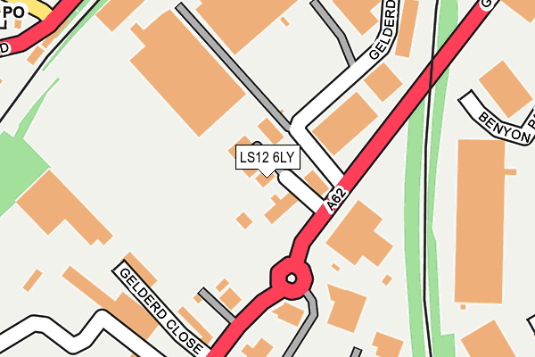 LS12 6LY map - OS OpenMap – Local (Ordnance Survey)