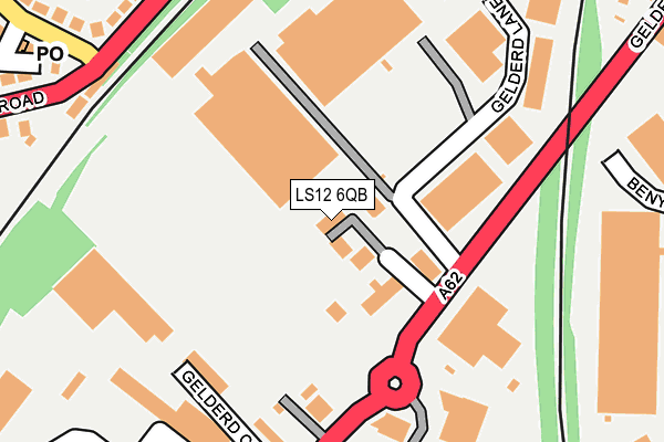 LS12 6QB map - OS OpenMap – Local (Ordnance Survey)