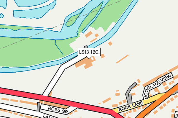 LS13 1BQ map - OS OpenMap – Local (Ordnance Survey)