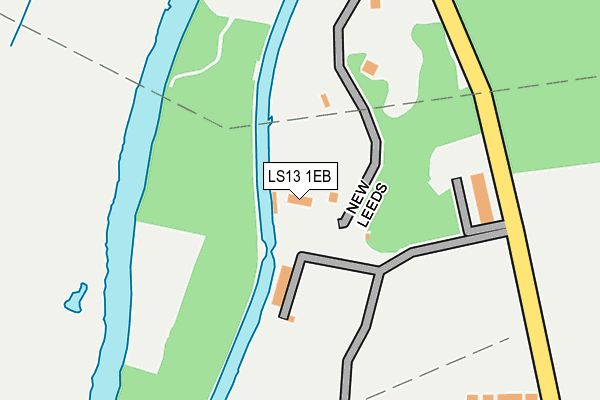 LS13 1EB map - OS OpenMap – Local (Ordnance Survey)