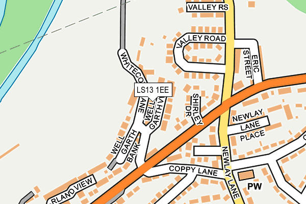 LS13 1EE map - OS OpenMap – Local (Ordnance Survey)