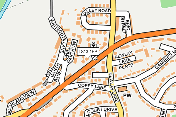LS13 1EP map - OS OpenMap – Local (Ordnance Survey)