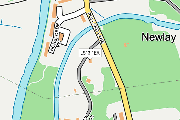 LS13 1ER map - OS OpenMap – Local (Ordnance Survey)