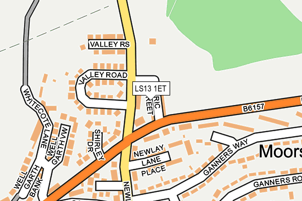 LS13 1ET map - OS OpenMap – Local (Ordnance Survey)