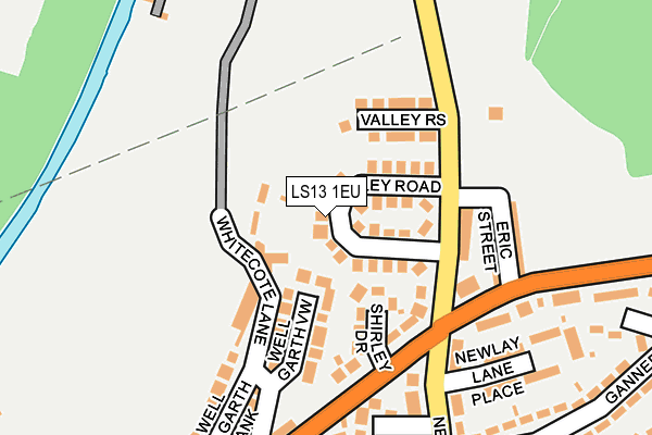 LS13 1EU map - OS OpenMap – Local (Ordnance Survey)