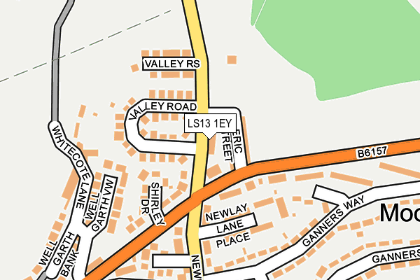 LS13 1EY map - OS OpenMap – Local (Ordnance Survey)