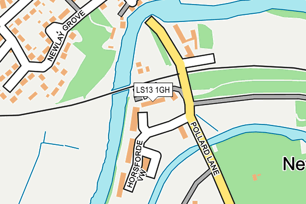 LS13 1GH map - OS OpenMap – Local (Ordnance Survey)