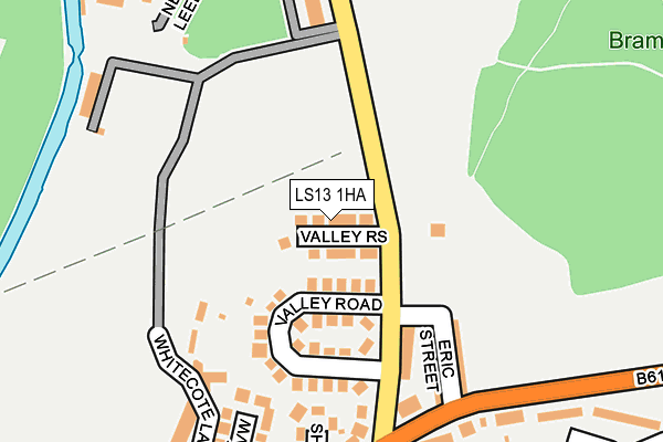 LS13 1HA map - OS OpenMap – Local (Ordnance Survey)