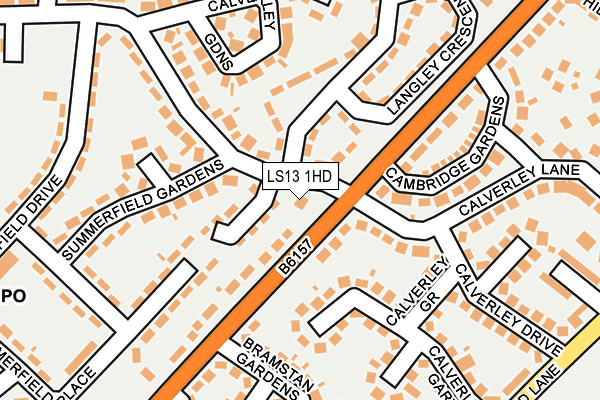 LS13 1HD map - OS OpenMap – Local (Ordnance Survey)