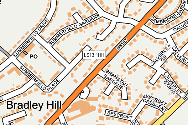 LS13 1HH map - OS OpenMap – Local (Ordnance Survey)