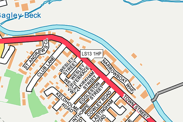 LS13 1HP map - OS OpenMap – Local (Ordnance Survey)