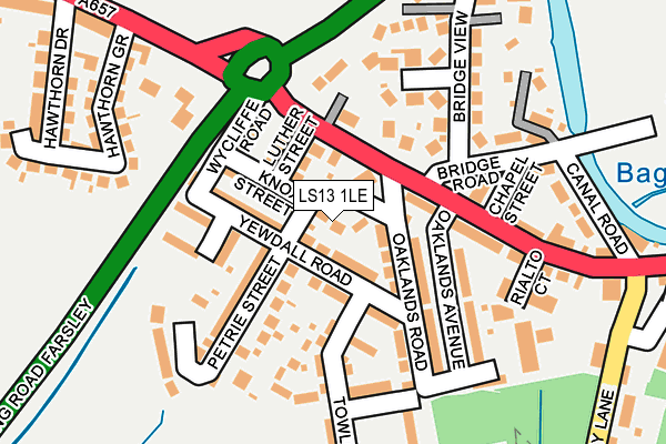 LS13 1LE map - OS OpenMap – Local (Ordnance Survey)