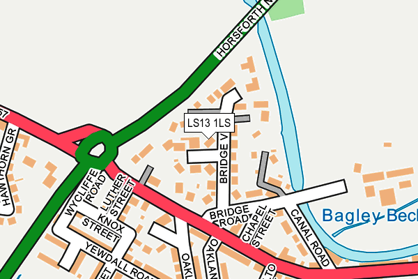 LS13 1LS map - OS OpenMap – Local (Ordnance Survey)