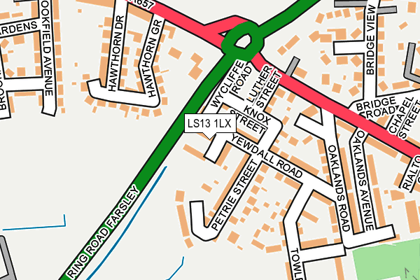 LS13 1LX map - OS OpenMap – Local (Ordnance Survey)