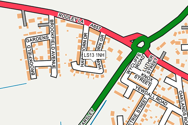 LS13 1NH map - OS OpenMap – Local (Ordnance Survey)
