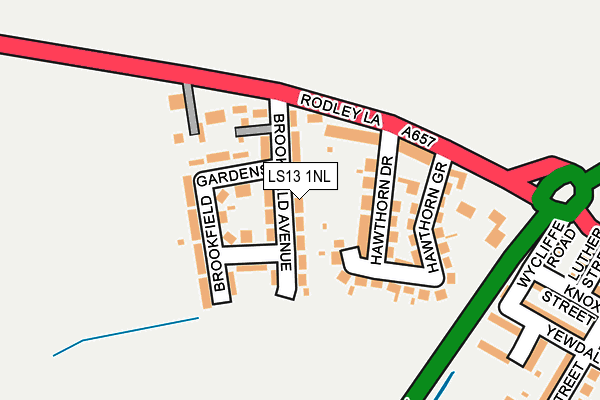 LS13 1NL map - OS OpenMap – Local (Ordnance Survey)