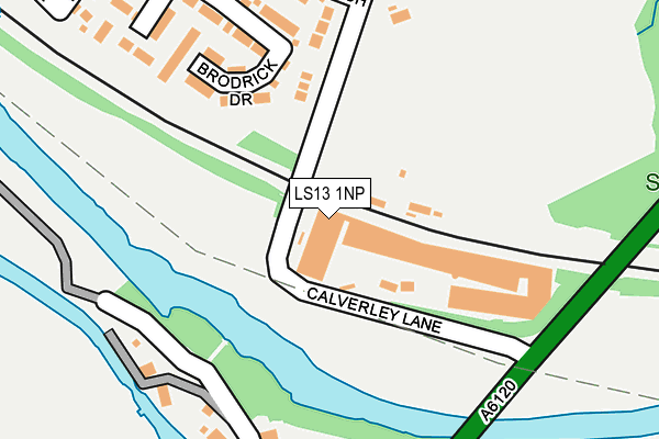 LS13 1NP map - OS OpenMap – Local (Ordnance Survey)