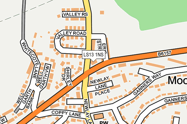 LS13 1NS map - OS OpenMap – Local (Ordnance Survey)