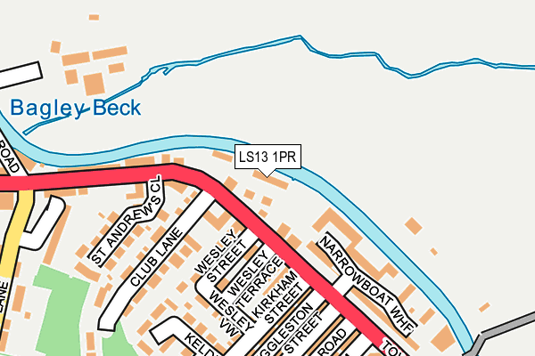 LS13 1PR map - OS OpenMap – Local (Ordnance Survey)