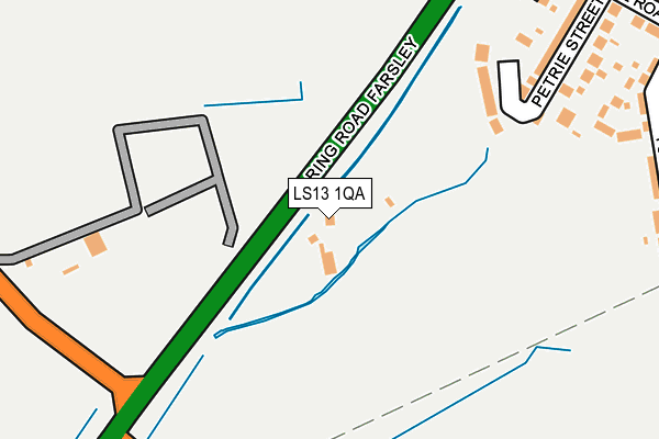 LS13 1QA map - OS OpenMap – Local (Ordnance Survey)