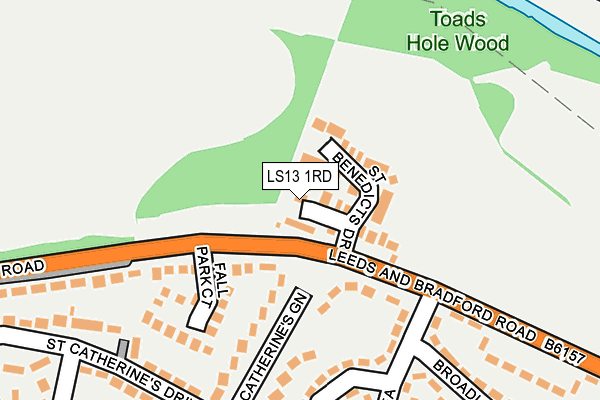 LS13 1RD map - OS OpenMap – Local (Ordnance Survey)