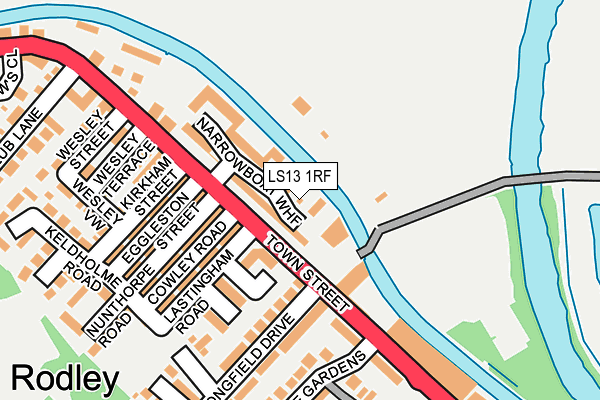 LS13 1RF map - OS OpenMap – Local (Ordnance Survey)