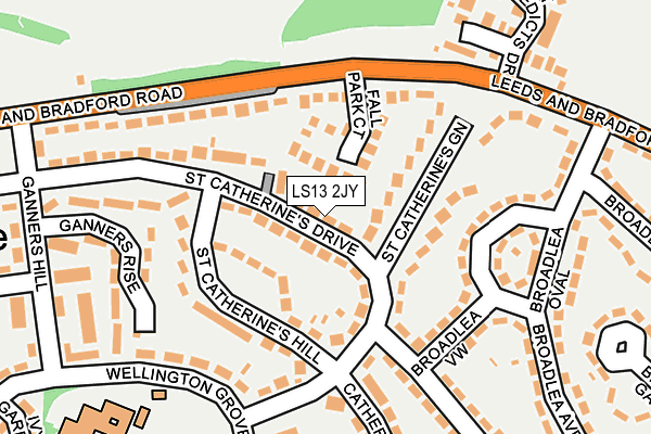 LS13 2JY map - OS OpenMap – Local (Ordnance Survey)