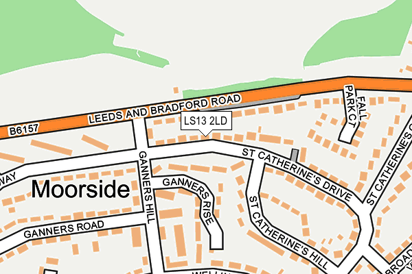 LS13 2LD map - OS OpenMap – Local (Ordnance Survey)