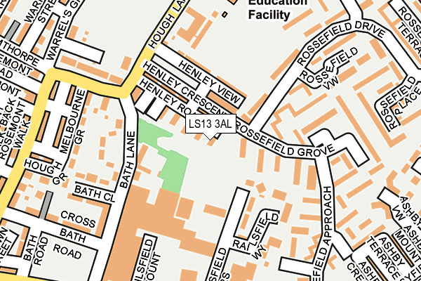 LS13 3AL map - OS OpenMap – Local (Ordnance Survey)