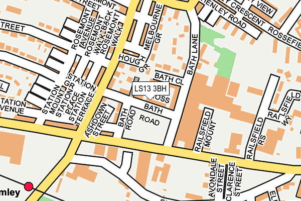 LS13 3BH map - OS OpenMap – Local (Ordnance Survey)