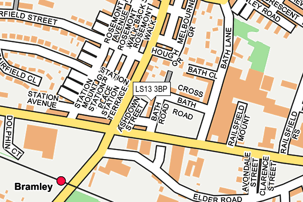 LS13 3BP map - OS OpenMap – Local (Ordnance Survey)