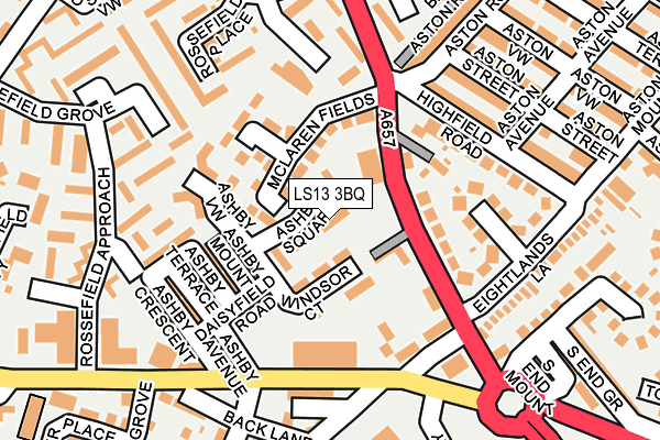 LS13 3BQ map - OS OpenMap – Local (Ordnance Survey)