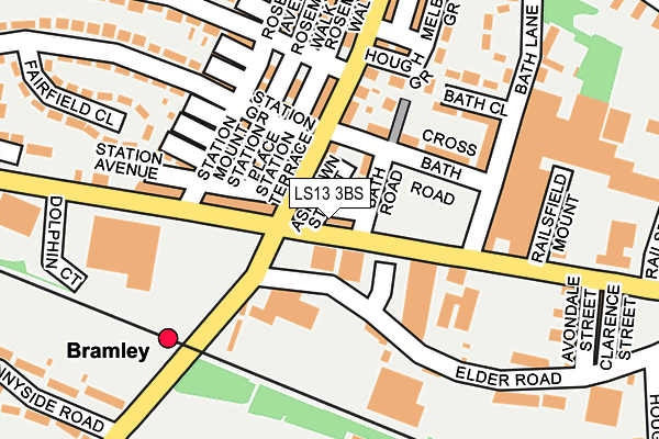 LS13 3BS map - OS OpenMap – Local (Ordnance Survey)