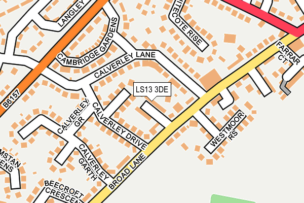 LS13 3DE map - OS OpenMap – Local (Ordnance Survey)