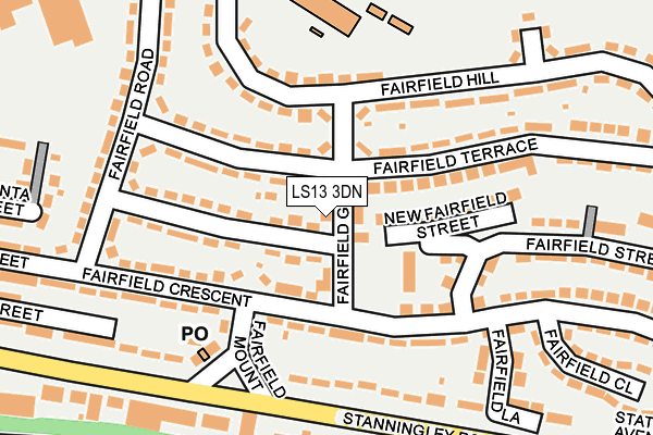 LS13 3DN map - OS OpenMap – Local (Ordnance Survey)