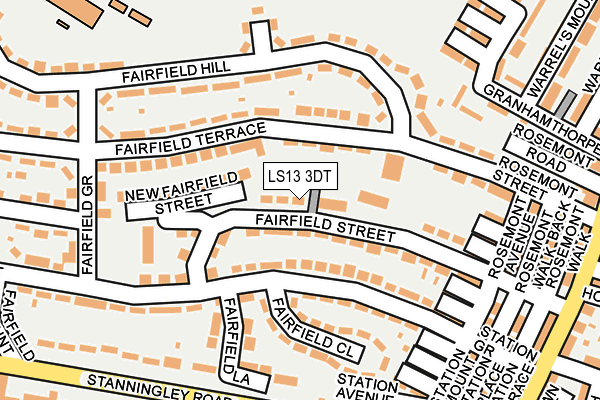 LS13 3DT map - OS OpenMap – Local (Ordnance Survey)