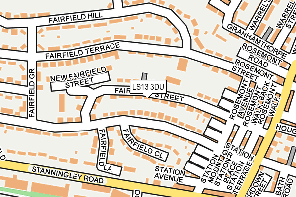 LS13 3DU map - OS OpenMap – Local (Ordnance Survey)