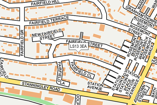 LS13 3EA map - OS OpenMap – Local (Ordnance Survey)